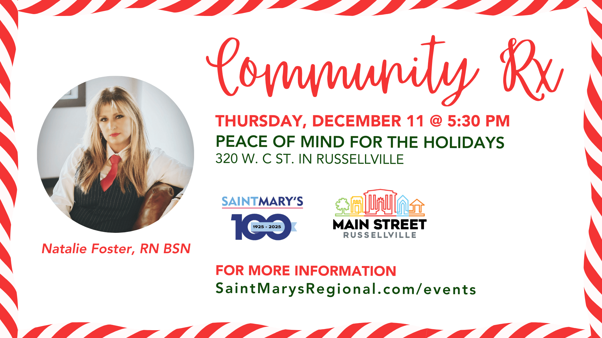 Community Rx: “Peace of Mind for the Holidays” Event to Offer Mental Health Support During the Holiday Season